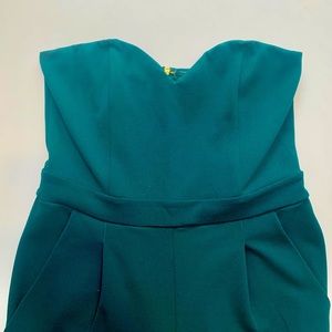 Express Strapless Sweetheart Neck Jumpsuit